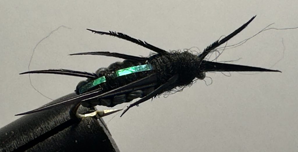 Woven Black Beetle Flashy