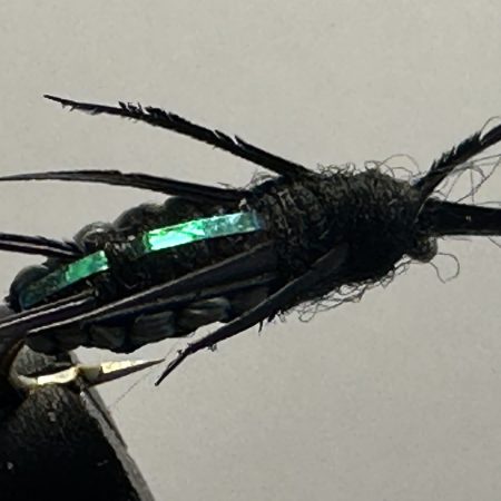 Woven Black Beetle Flashy