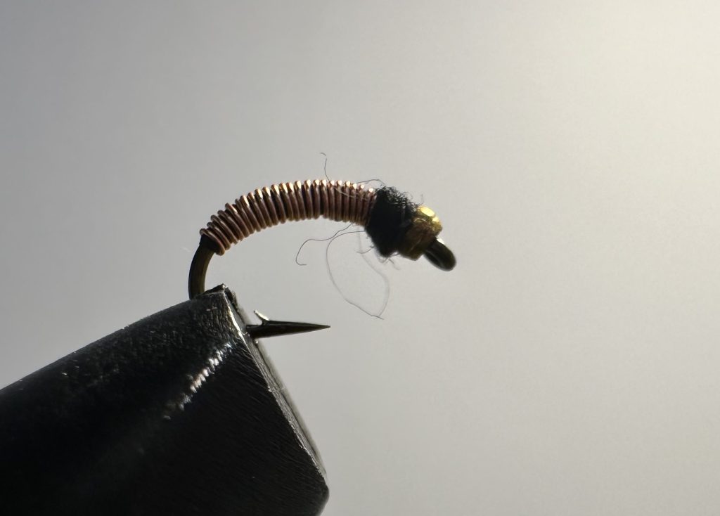 Brassie Copper no Hurl Beadhead Scud Hook